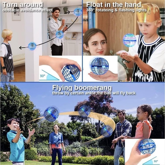 Flynova PRO - Orb Ball Toy Hand Controlled
Boomerang Hover Ball Flyng Spinner - Picture 7 of 7